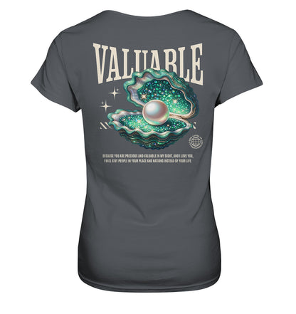 Jes 43,4 - VALUABLE - Rückenprint  - Ladies Premium Shirt