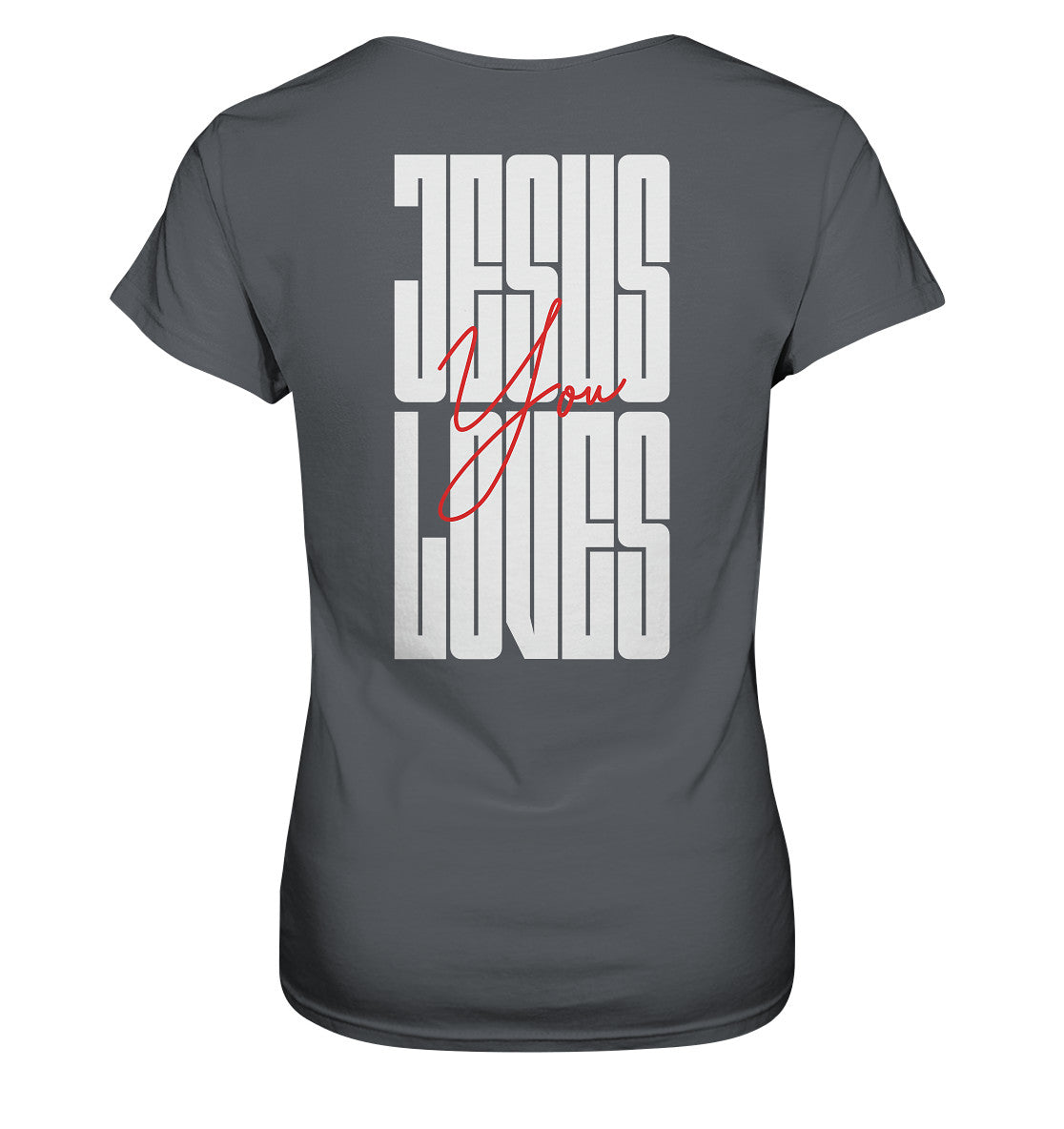 Joh 15,13 - JESUS LOVES You - Rückenprint - Ladies Premium Shirt