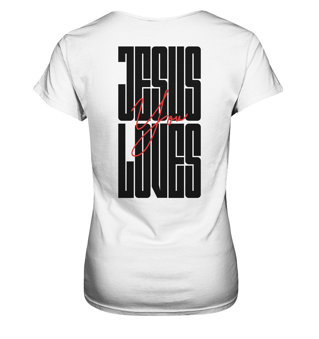 Joh 15,13 - JESUS LOVES You - Rückenprint - Ladies Premium Shirt