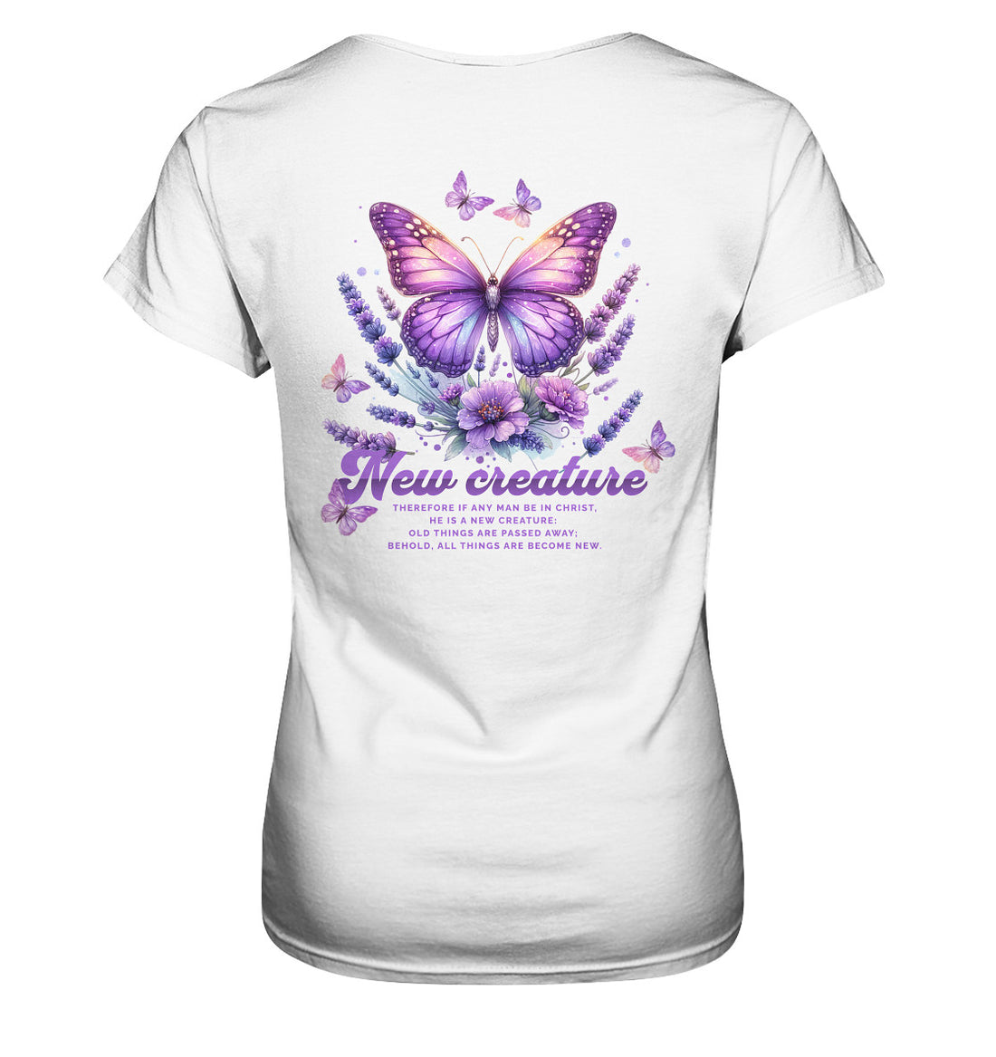 2.Kor 5,17 - New Creature - Rückenprint - Ladies Premium Shirt
