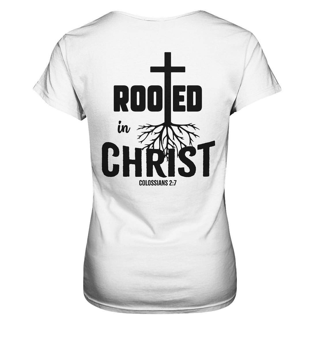 Kol 2,7 - Rooted in Christ - Ladies Premium Shirt