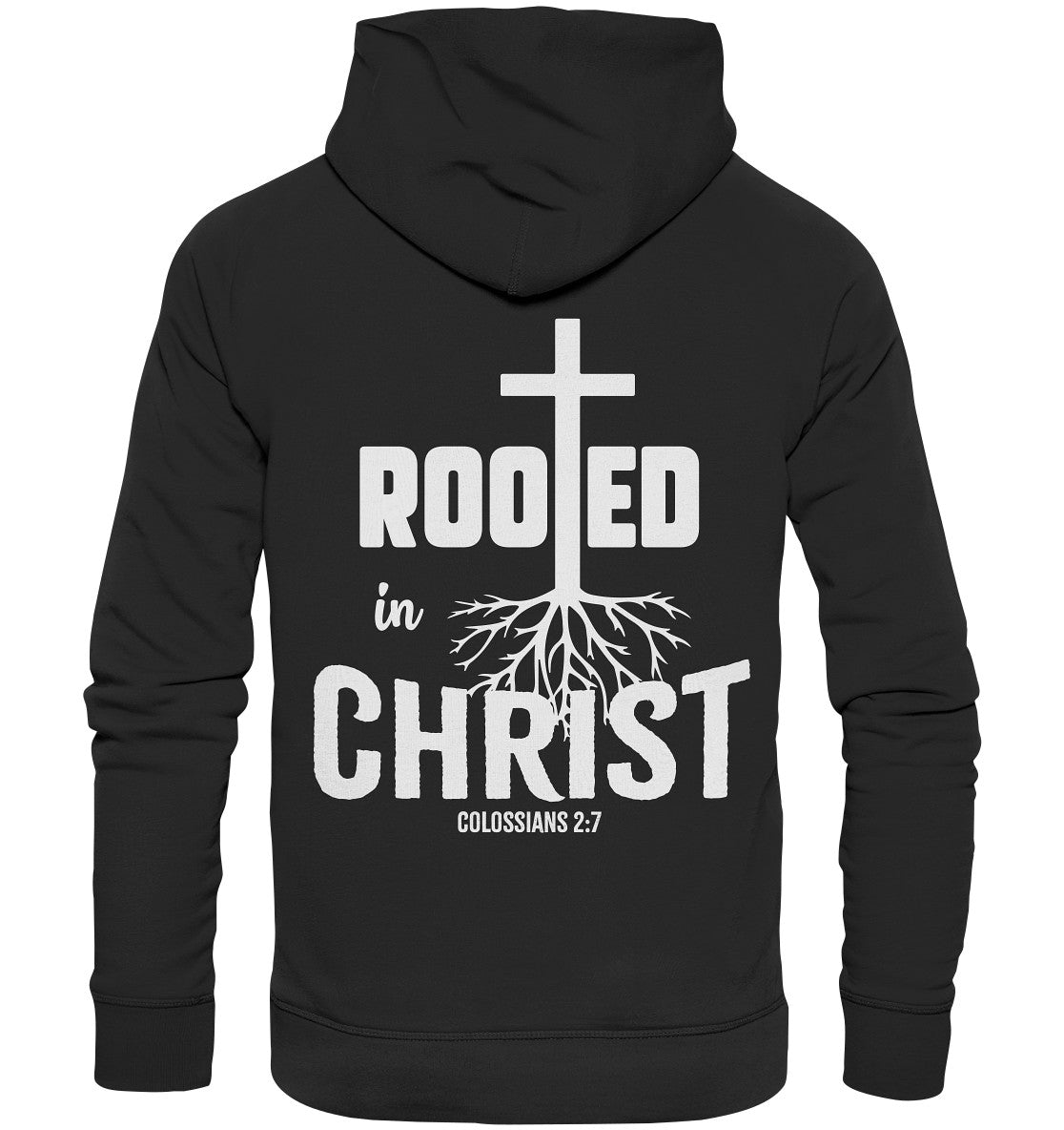 Kol 2,7 - Rooted in Christ - Organic Basic Hoodie