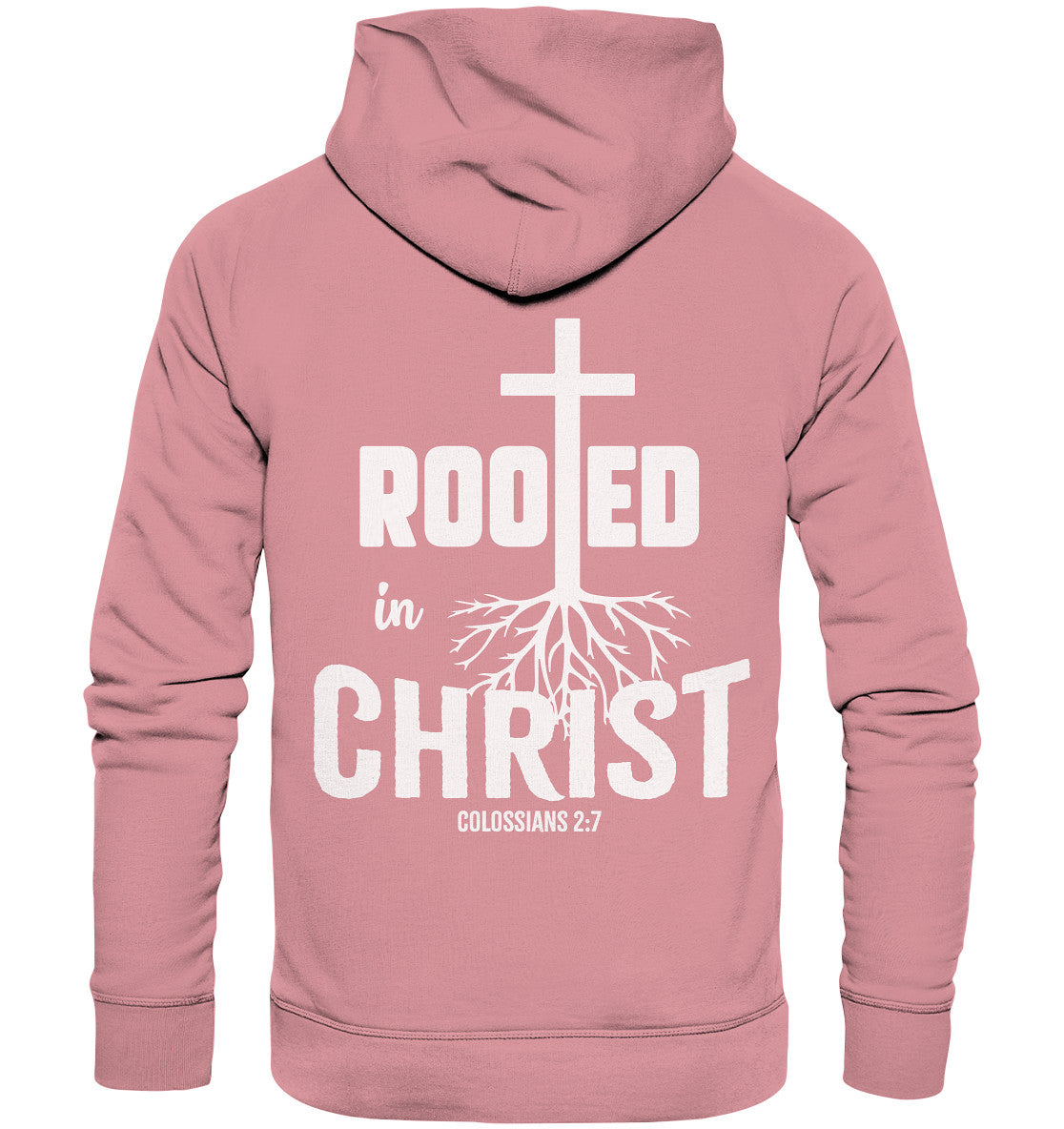 Kol 2,7 - Rooted in Christ - Organic Basic Hoodie