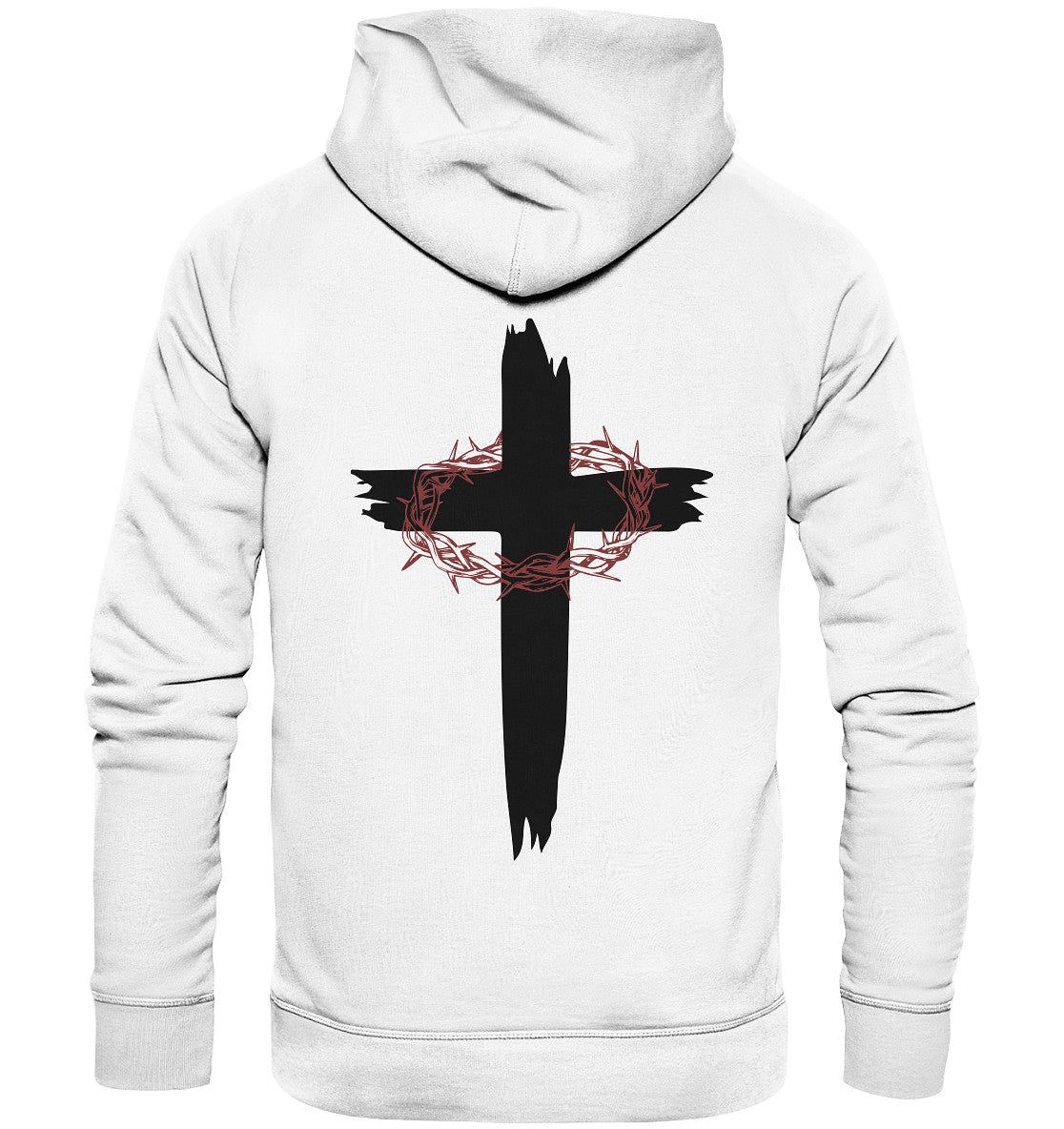 Kreuz mit Dornenkrone - Organic Basic Hoodie