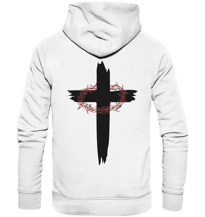 Kreuz mit Dornenkrone - Organic Basic Hoodie