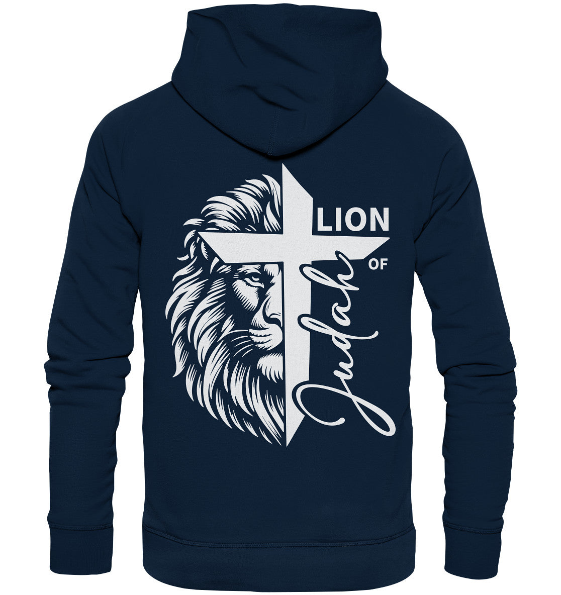 Offb 5,5 - Lion of Judah - Cross - Organic Hoodie