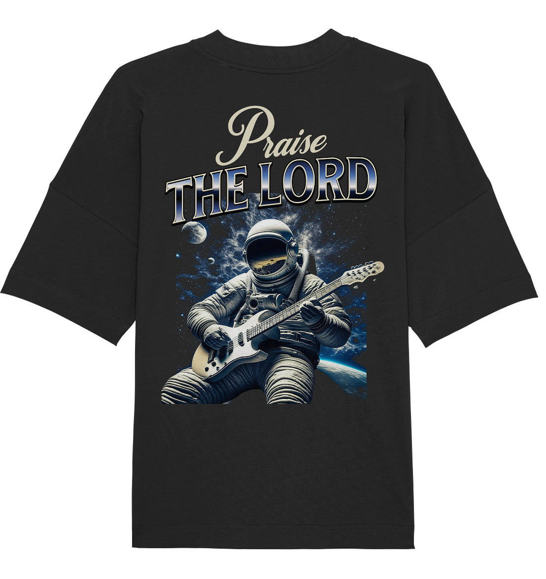 Ps 150,6 - Praise THE LORD - Rückenprint - Organic Oversize Shirt