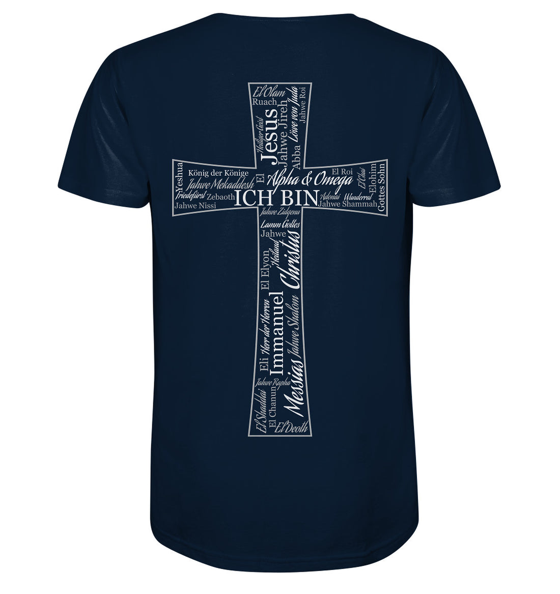 Namen Gottes - Kreuz - Organic Shirt