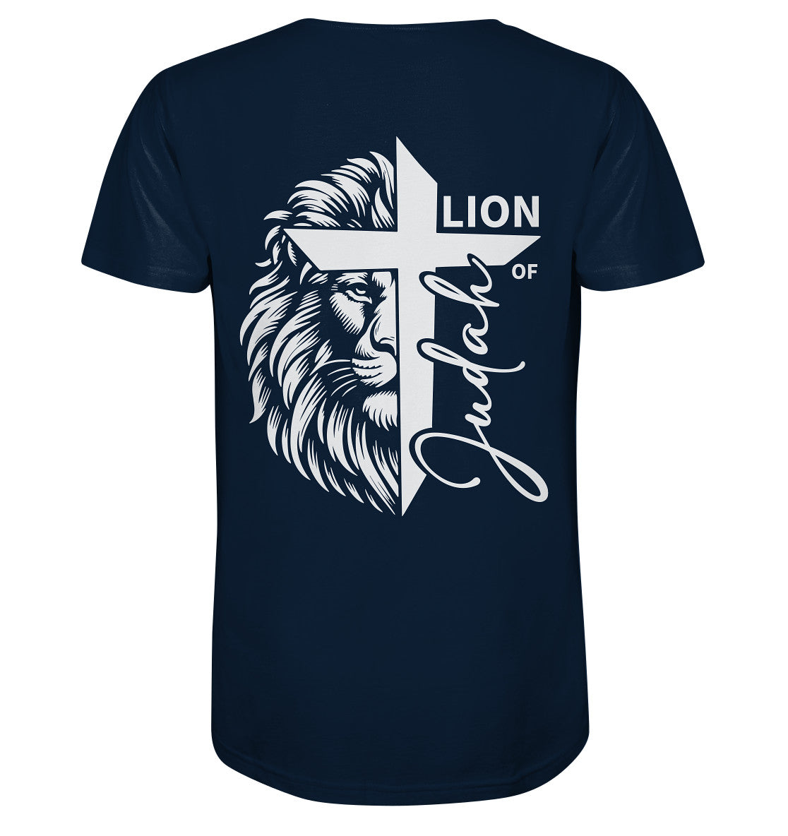 Offb 5,5 - Lion of Judah - Cross - Organic Shirt