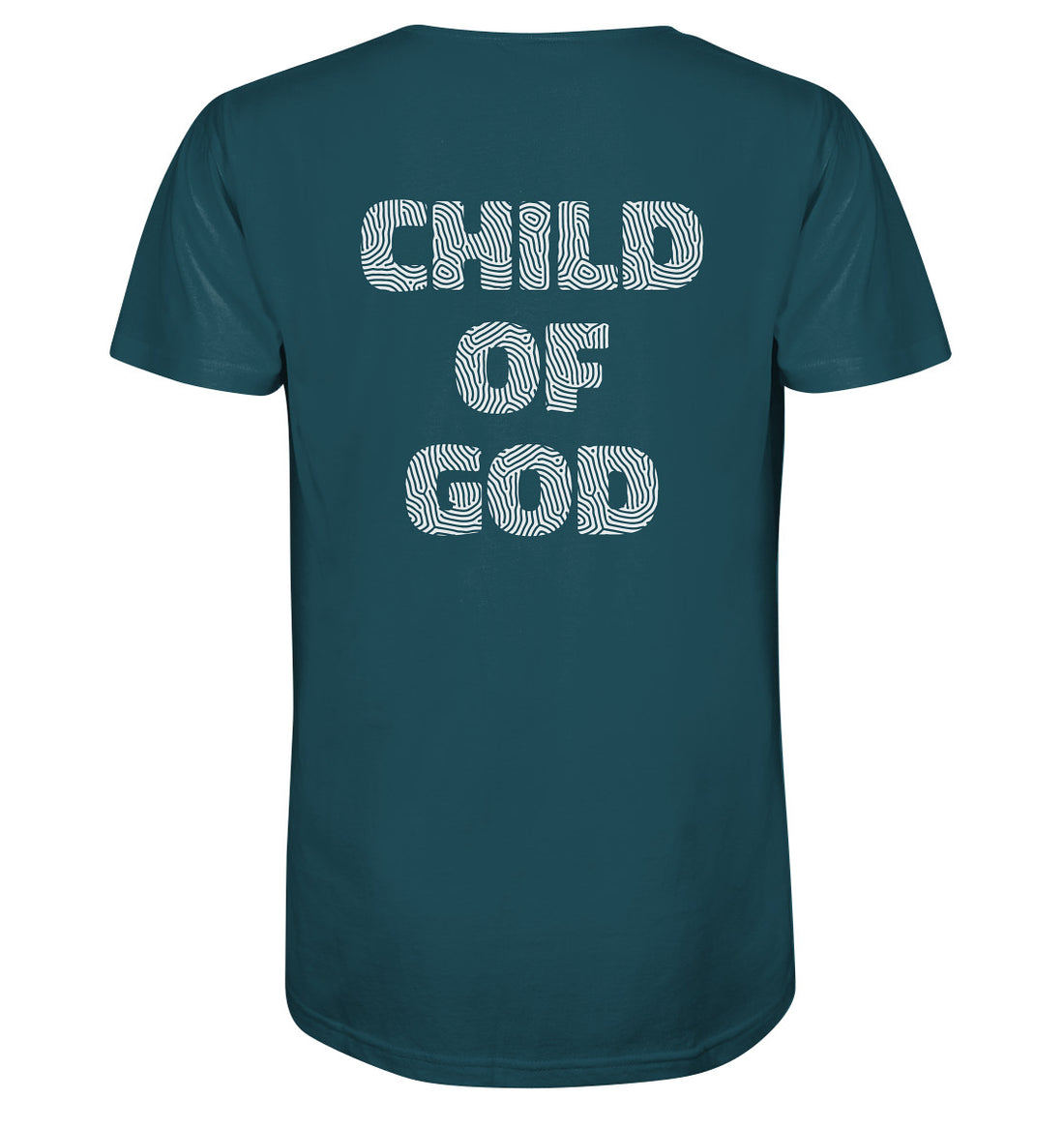Joh 1,12 - Child of God - weißer Rückenprint - Organic Shirt