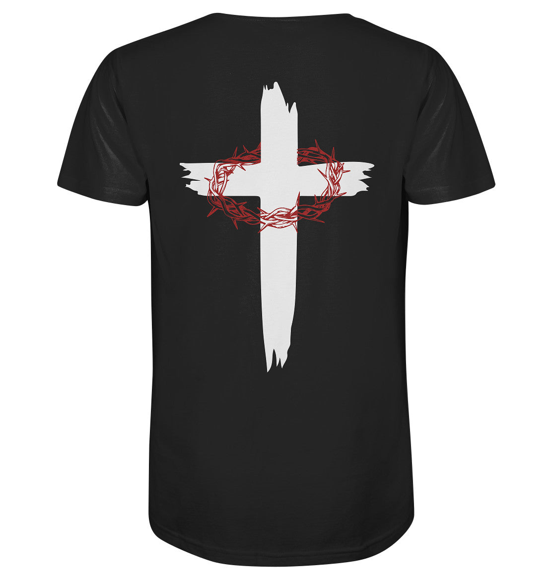 Kreuz mit Dornenkrone - Organic Shirt