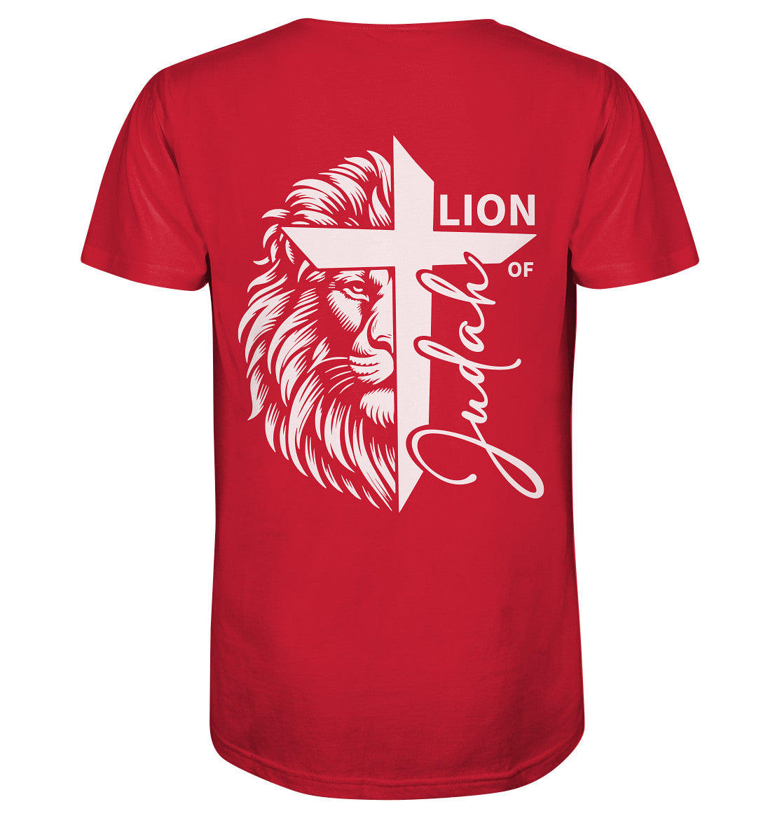 Offb 5,5 - Lion of Judah - Cross - Organic Shirt