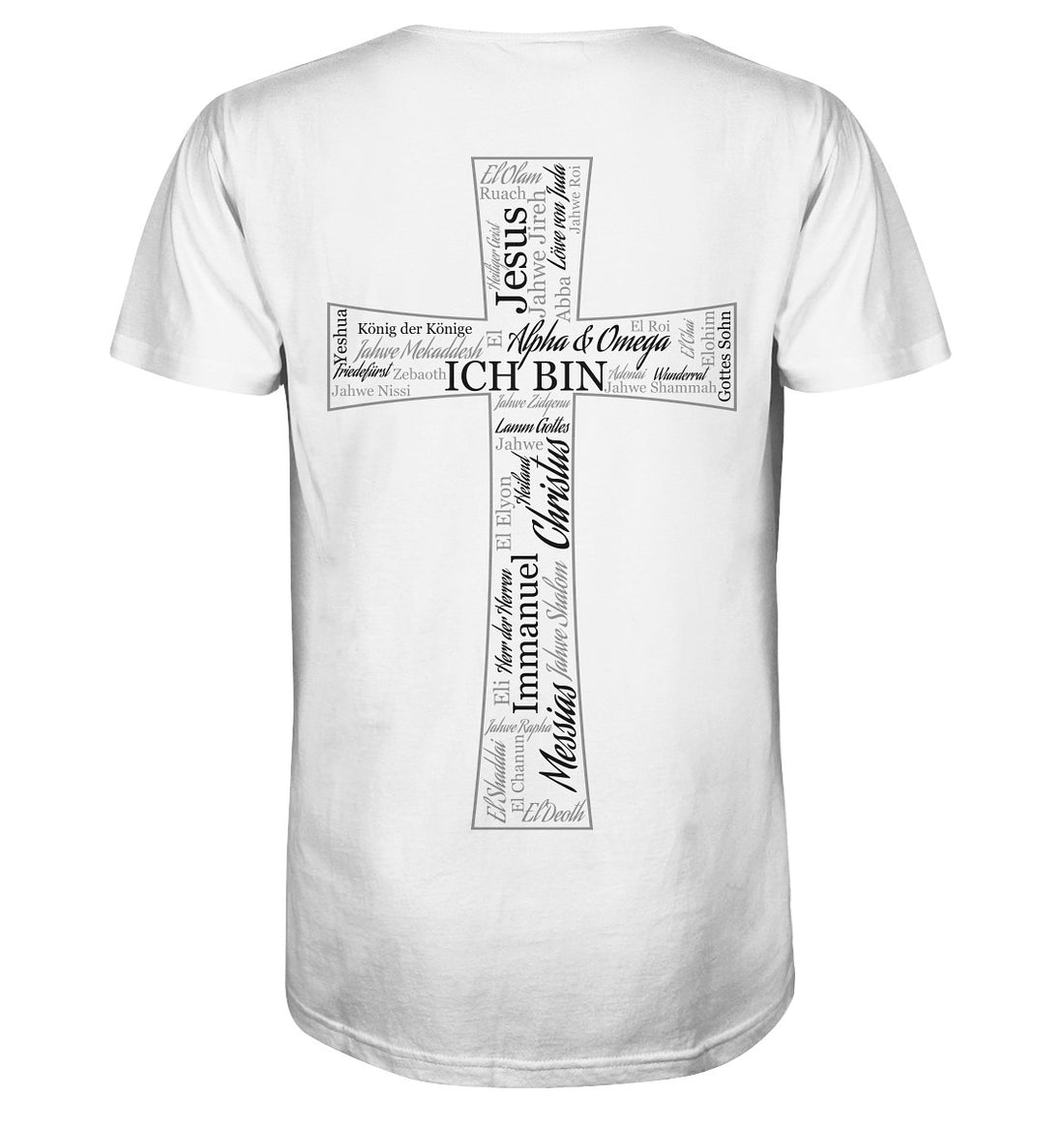 Namen Gottes - Kreuz - Organic Shirt