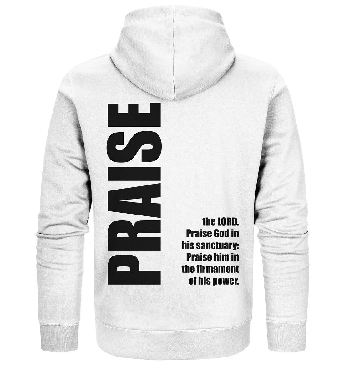 Ps 150,1 - PRAISE - Organic Zipper