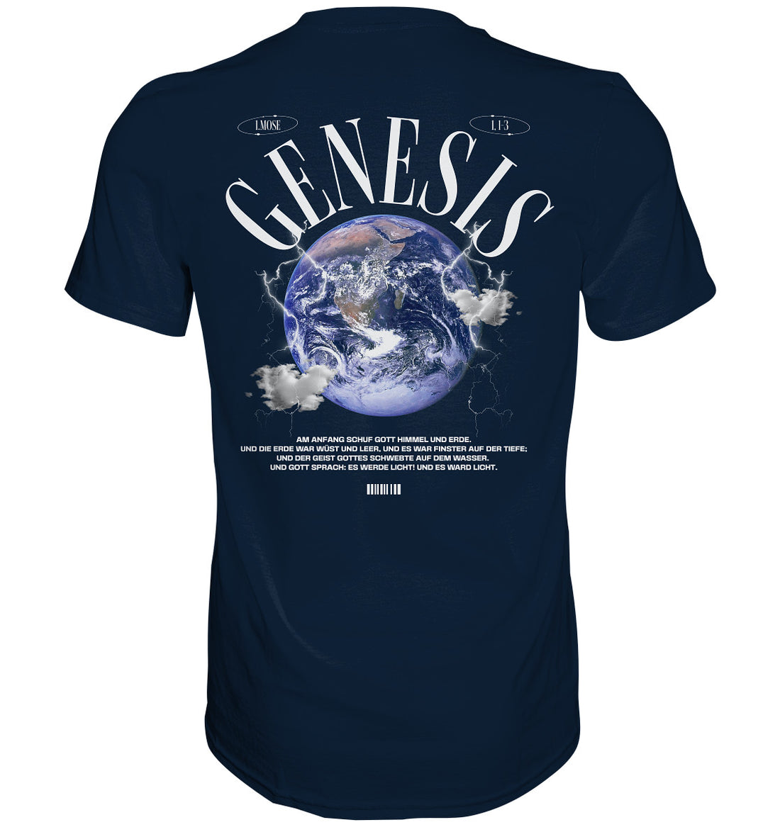 1.Mo 1,1-3 - GENESIS - Rückenprint - Premium Shirt