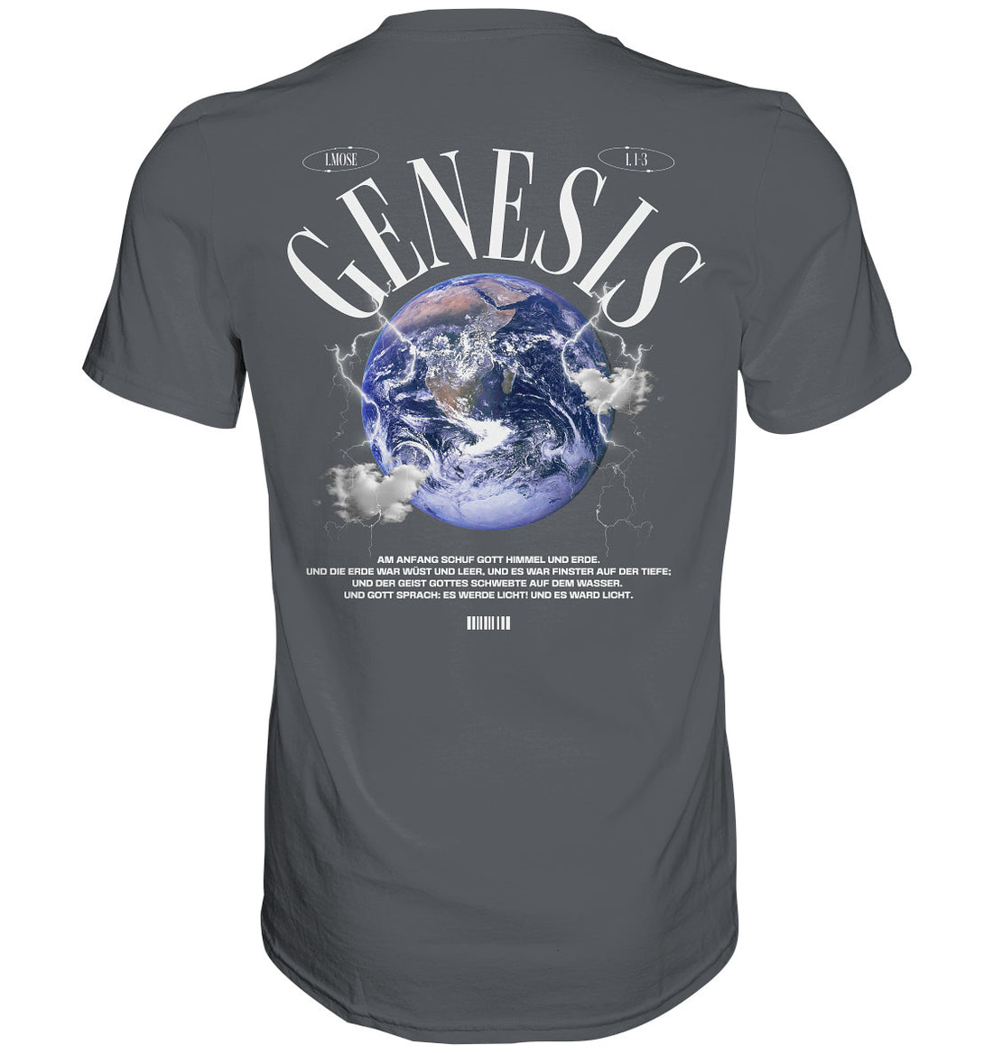 1.Mo 1,1-3 - GENESIS - Rückenprint - Premium Shirt