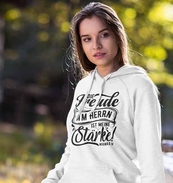 Neh 8,10 - Die Freude - Organic Hoodie