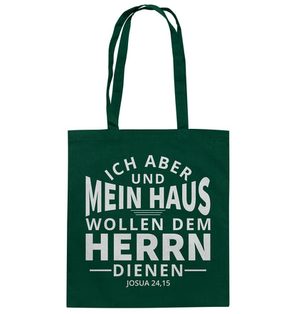 Jos 24,15 - Mein Haus - Baumwolltasche