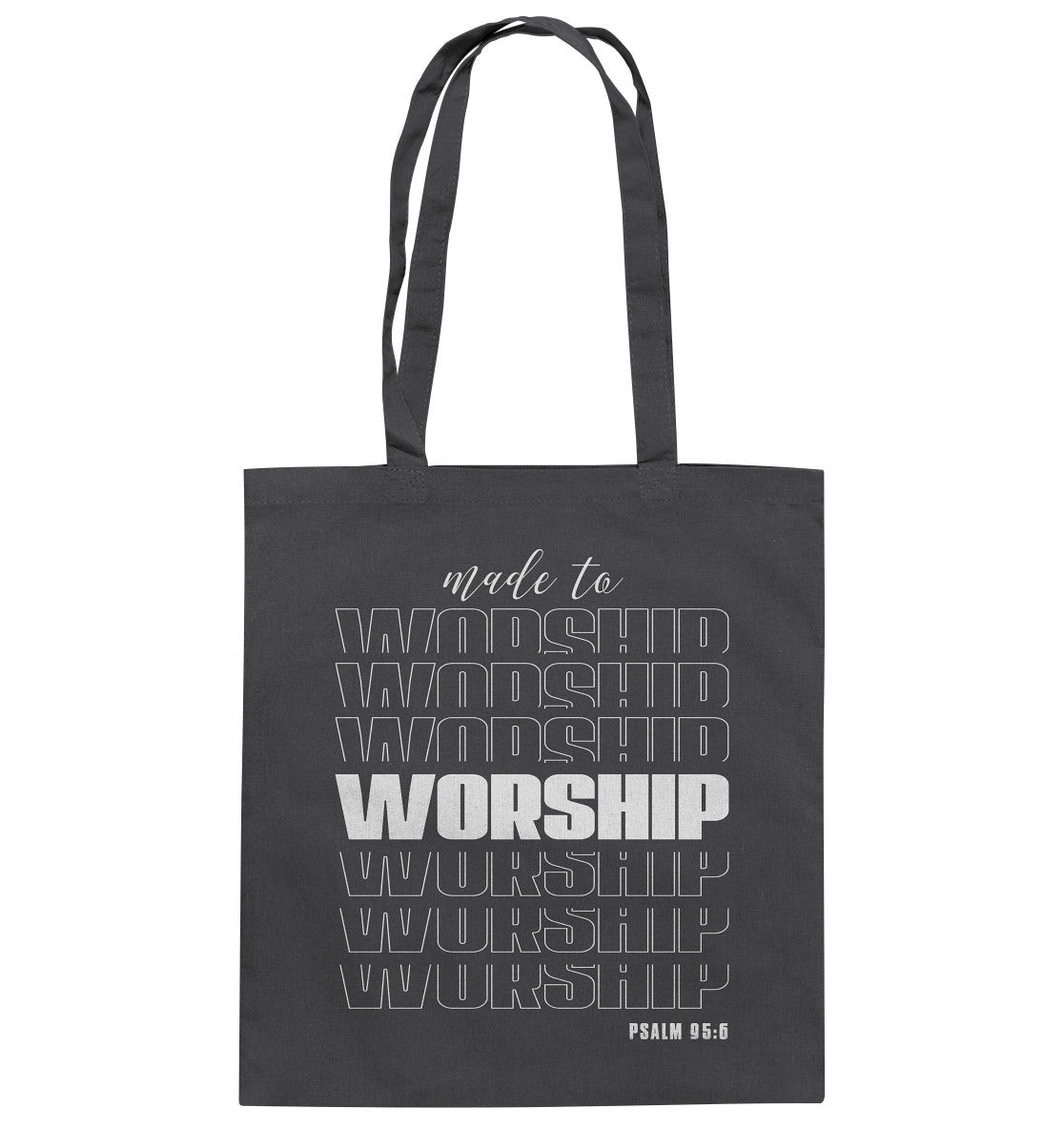 Ps 95,6 - made to WORSHIP - Baumwolltasche