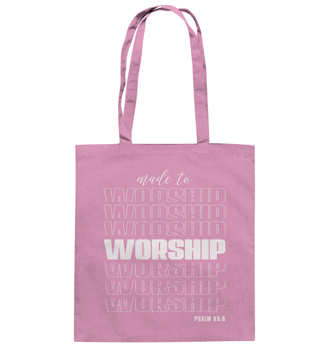 Ps 95,6 - made to WORSHIP - Baumwolltasche