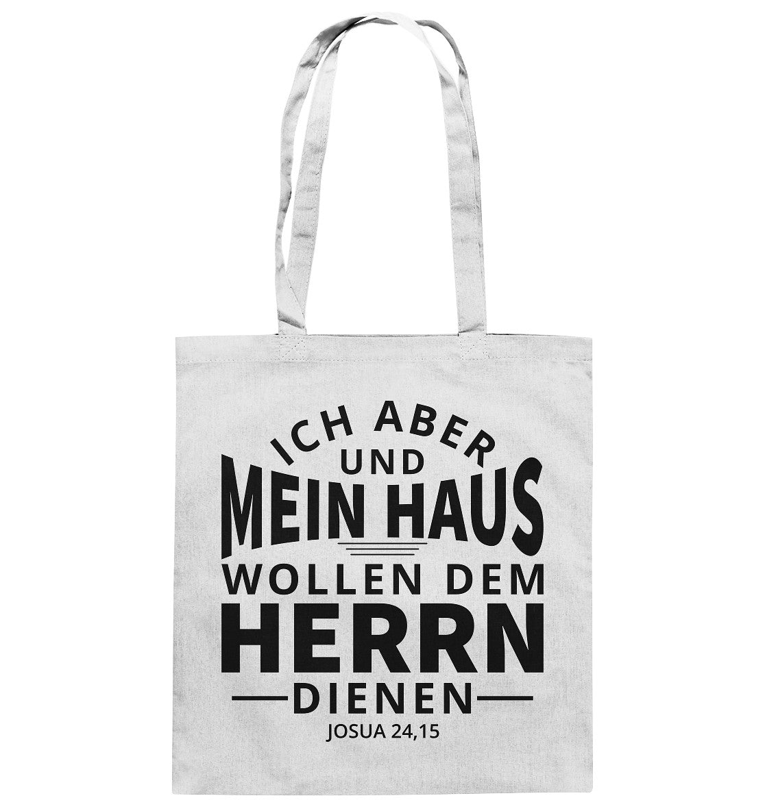 Jos 24,15 - Mein Haus - Baumwolltasche