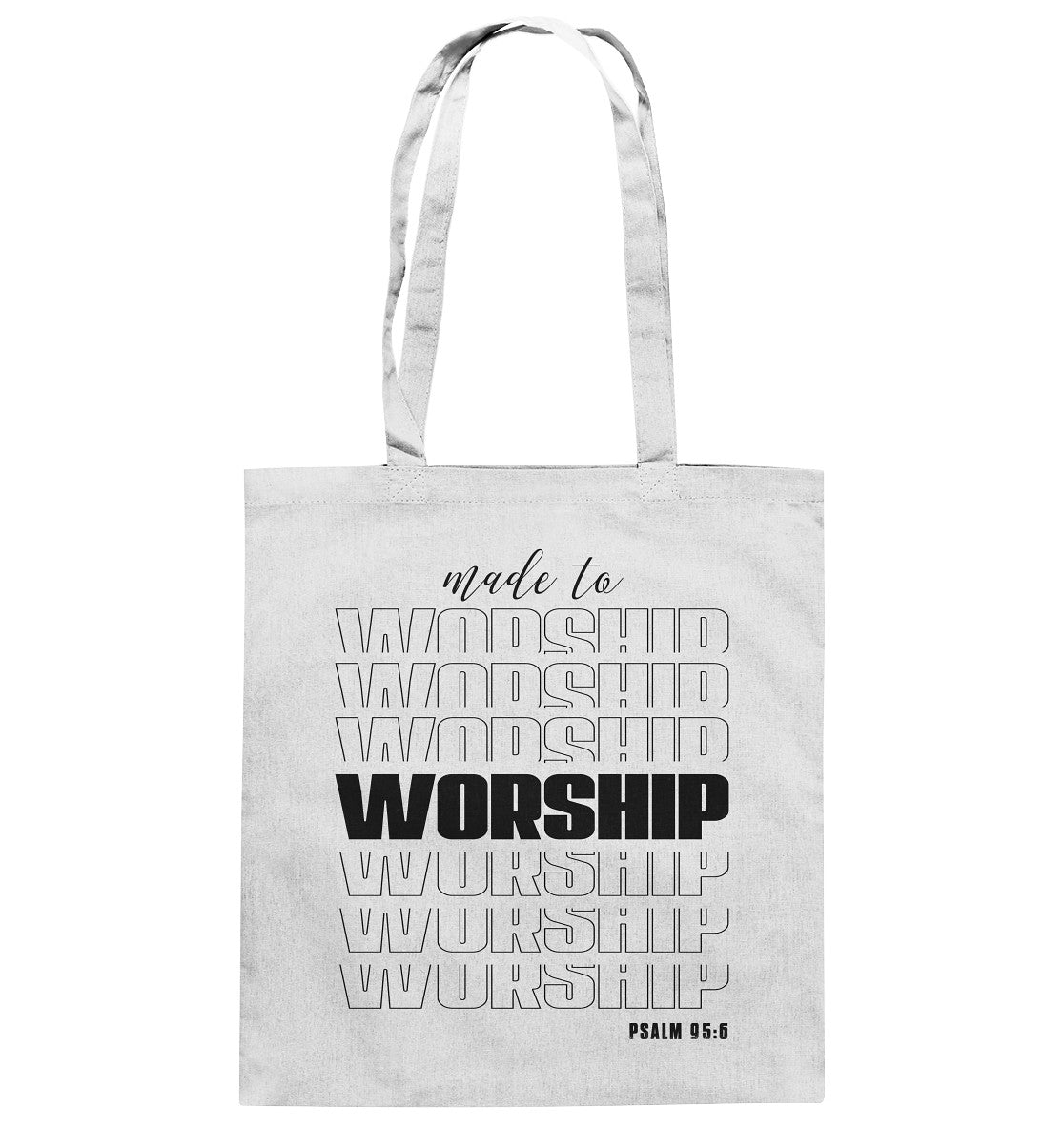 Ps 95,6 - made to WORSHIP - Baumwolltasche