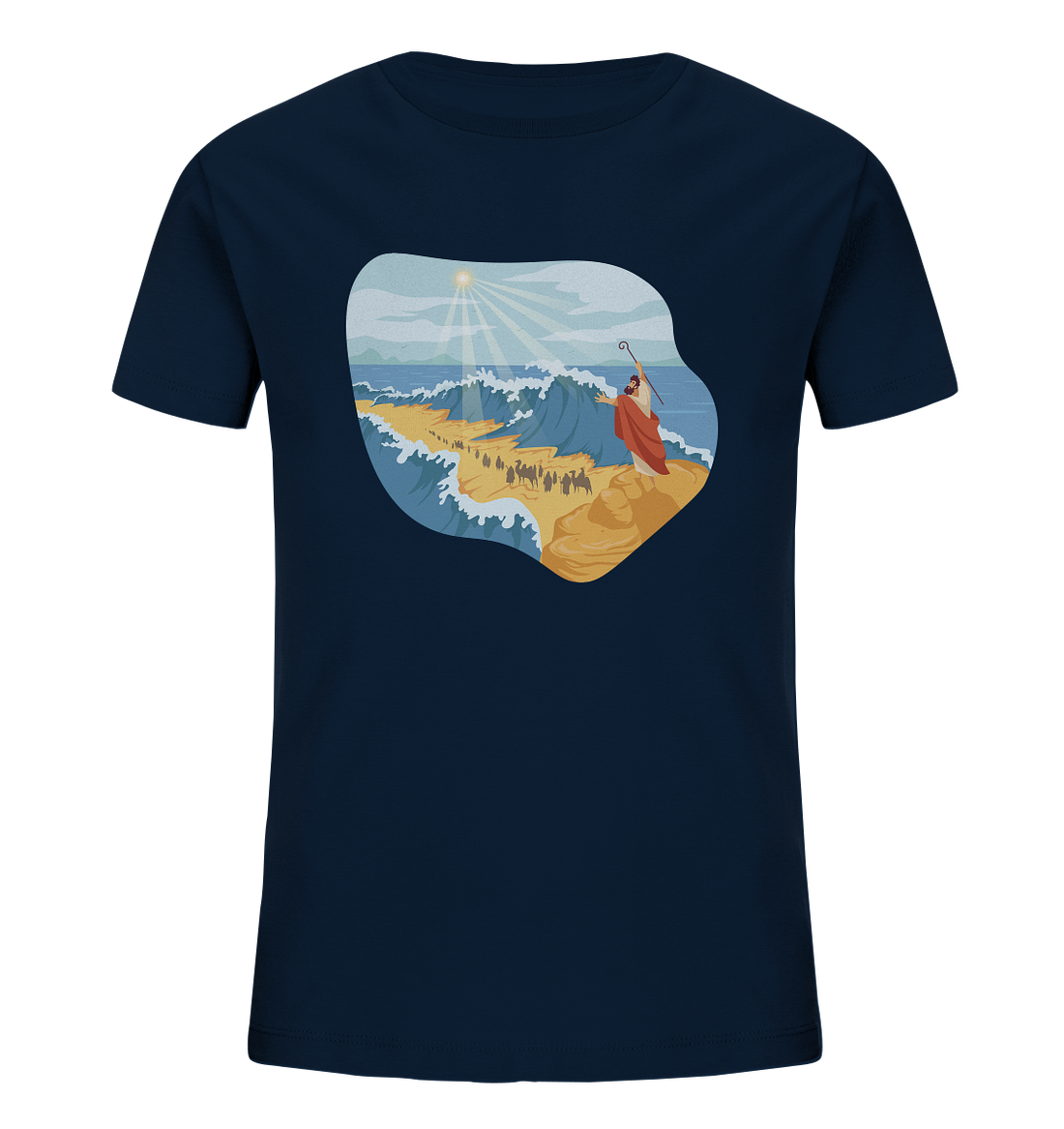 2.Mo 14 - Mose teilt das Meer - Kids - Organic T-Shirt