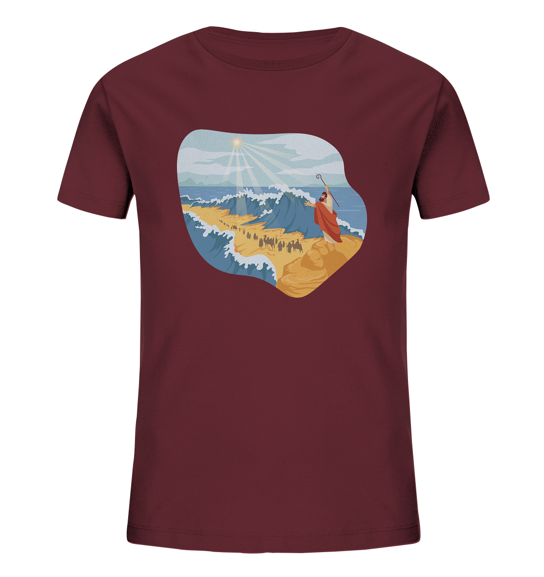 2.Mo 14 - Mose teilt das Meer - Kids - Organic T-Shirt