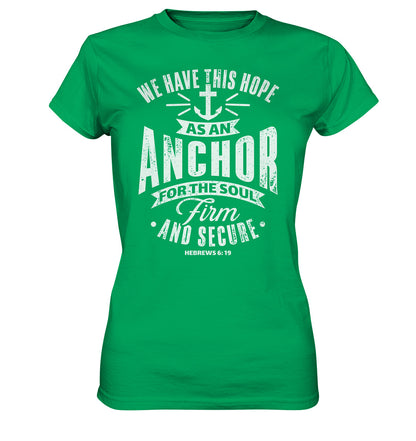 Hebr 6,19 - Anchor - Ladies Premium Shirt