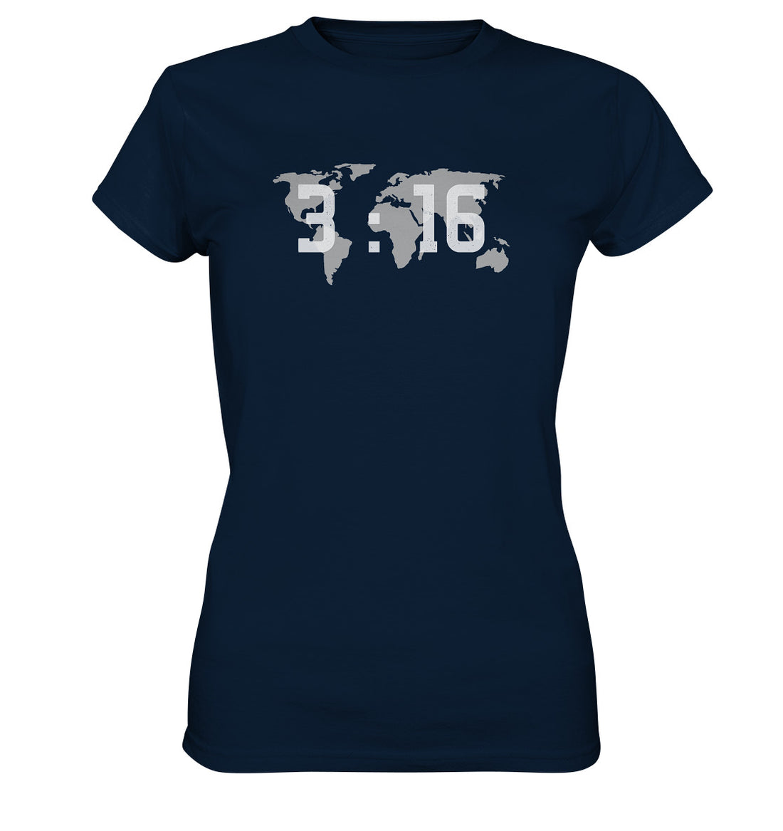 John 3:16 - World - Ladies Premium Shirt