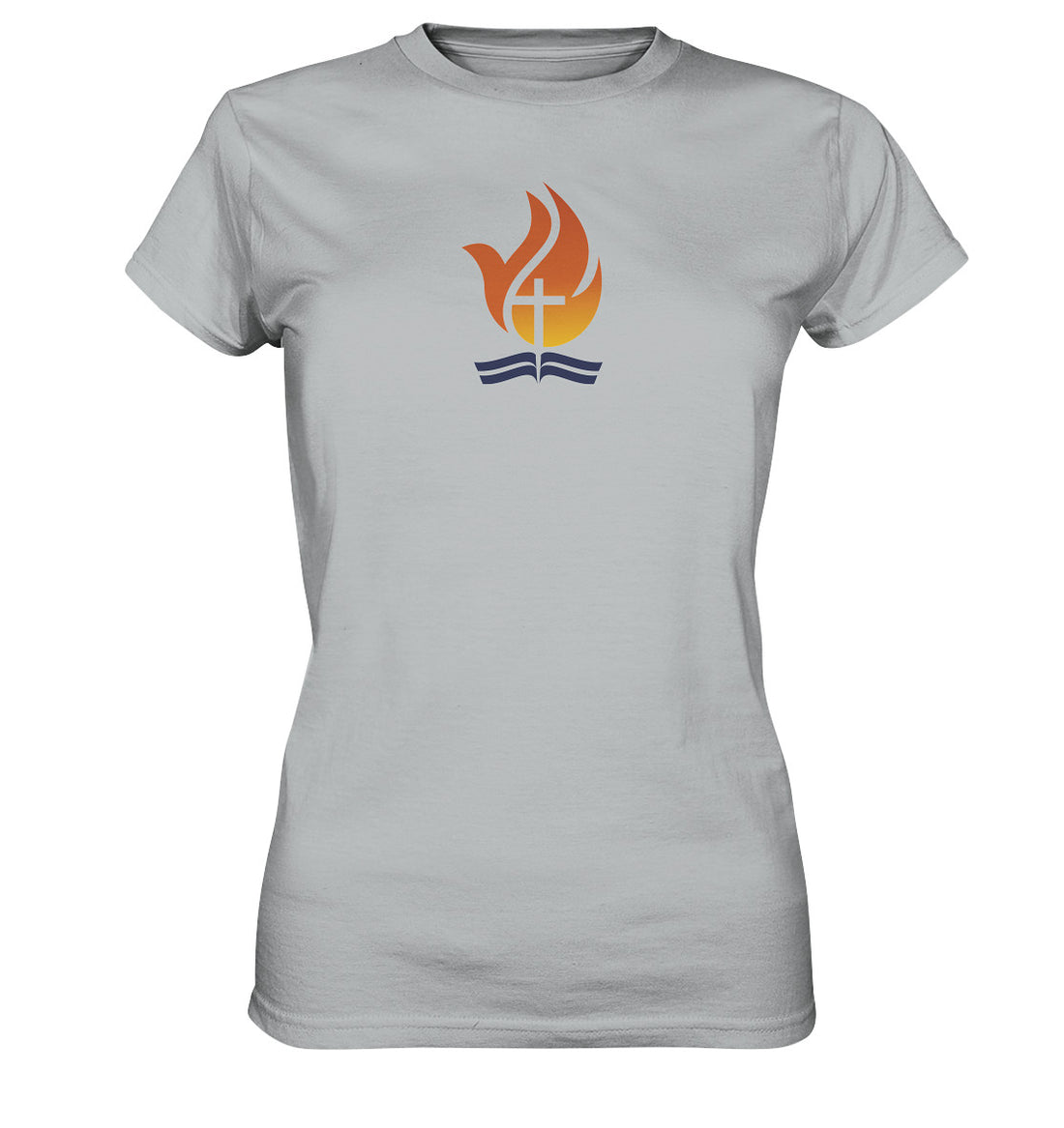 Bible Power Flame Logo - Ladies Premium Shirt