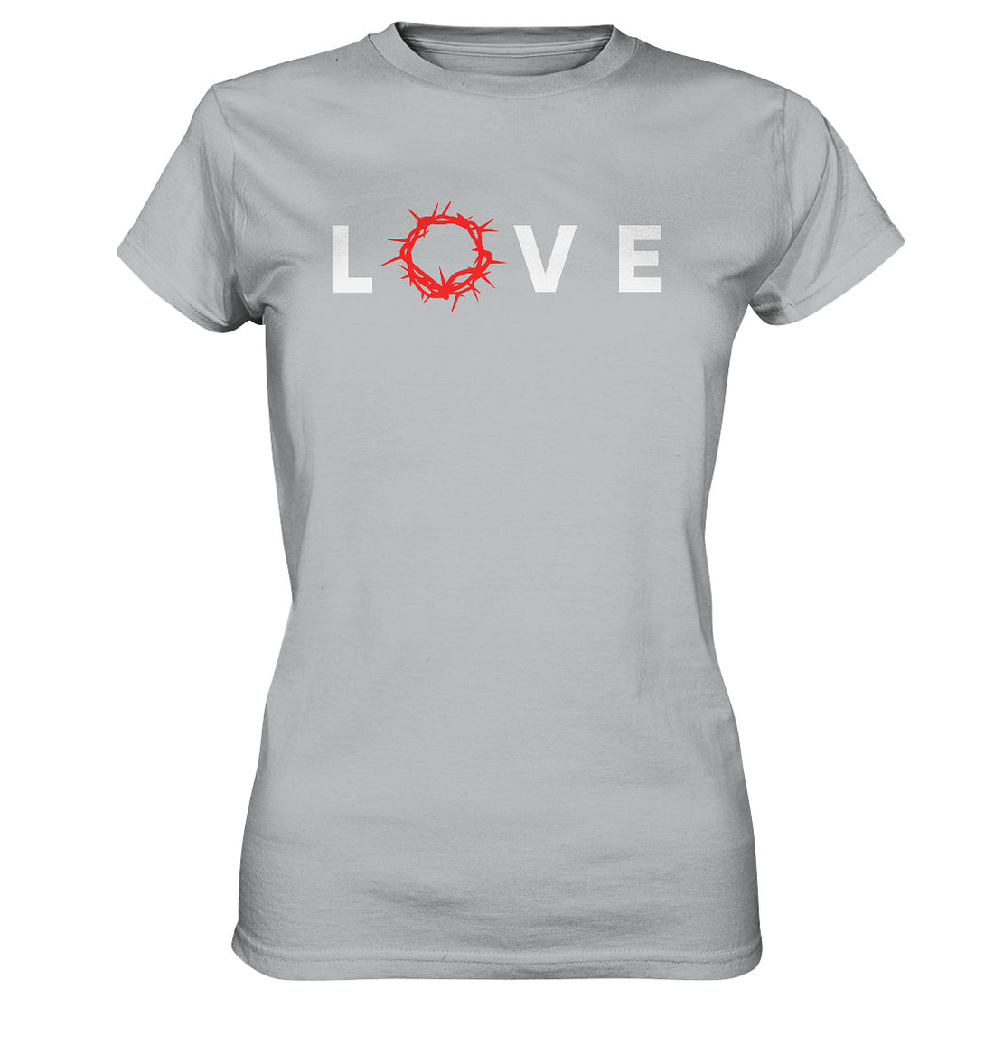 LOVE - Dornenkrone - Ladies Premium Shirt