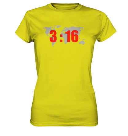 Joh 3,16 - World - Ladies Premium Shirt