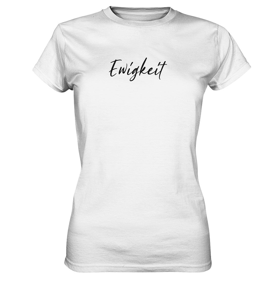 Joh 10,28 / 1.Joh 2,17 - Ewigkeit - Brustprint - Ladies Premium Shirt