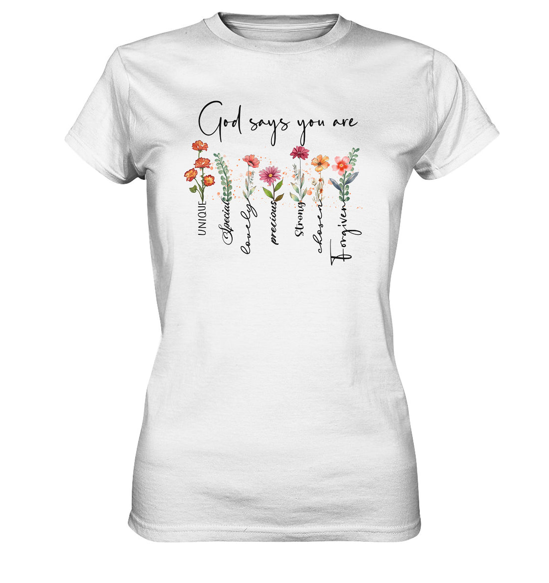God says you are - Ladies Premium Shirt