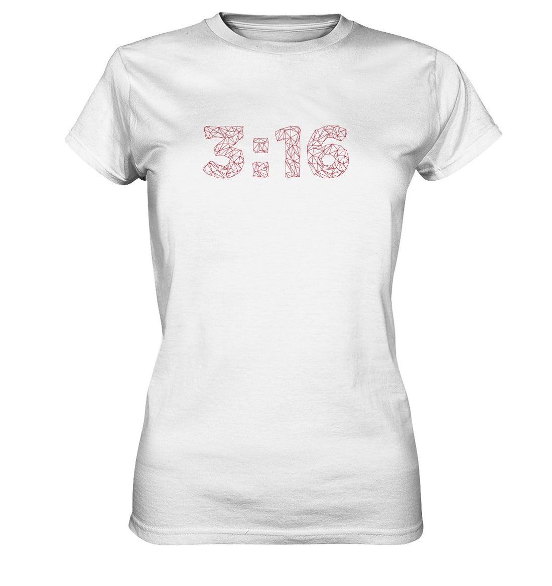 Joh 3,16 - polygon - Ladies Premium Shirt