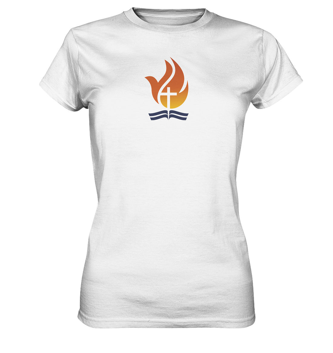 Bible Power Flame Logo - Ladies Premium Shirt