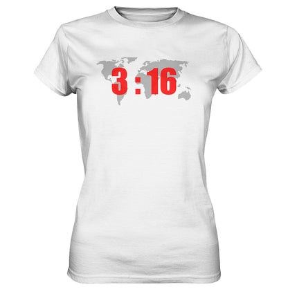 Joh 3,16 - World - Ladies Premium Shirt