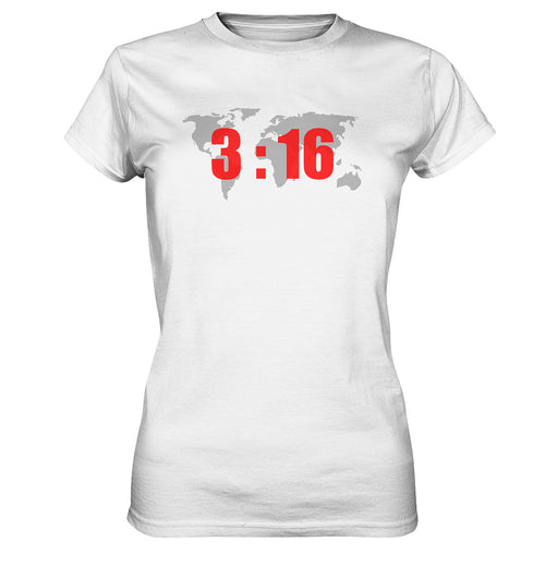 Joh 3,16 - World - Ladies Premium Shirt