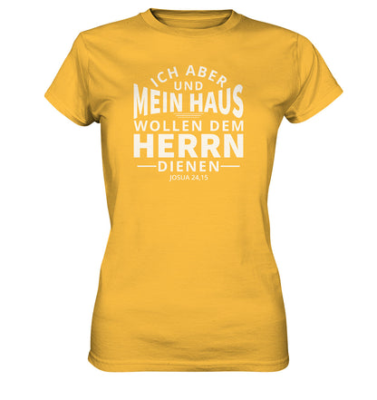 Jos 24,15 - Mein Haus (2) - Ladies Premium Shirt