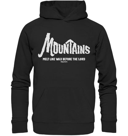 Ps 97,5 - Mountains (2) - Organic Basic Hoodie