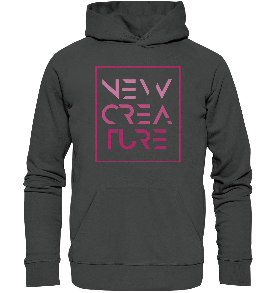 2.Kor 5,17 - New Creature Design Pink - Organic Basic Hoodie