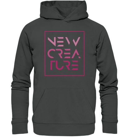 2.Kor 5,17 - New Creature Design Pink - Organic Basic Hoodie