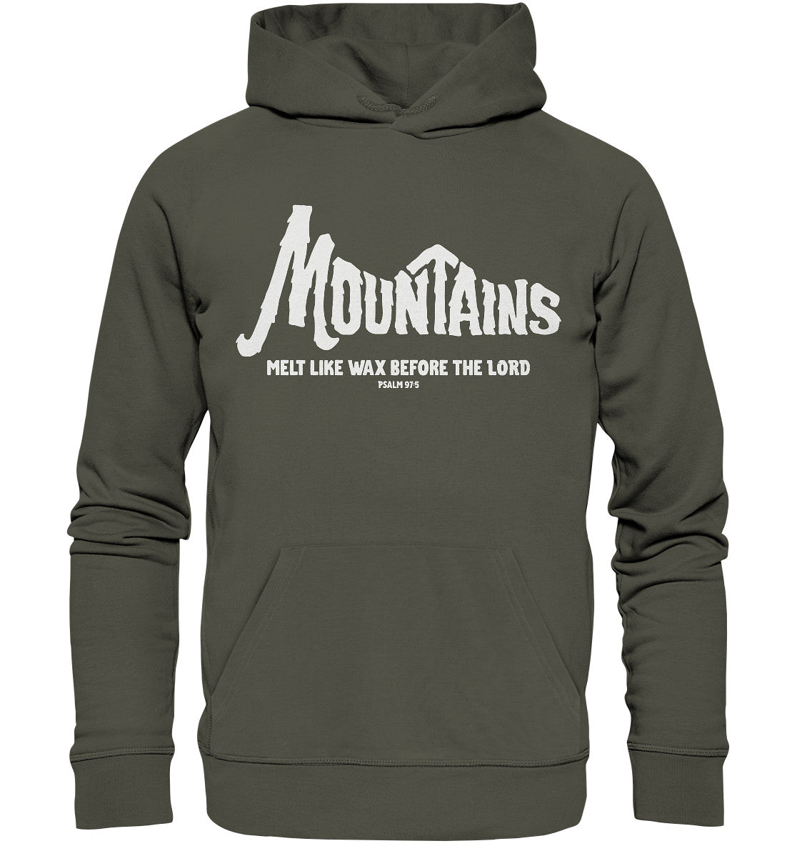 Ps 97,5 - Mountains (2) - Organic Basic Hoodie