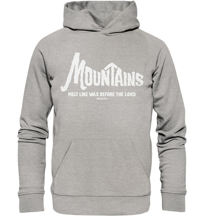 Ps 97,5 - Mountains (2) - Organic Basic Hoodie