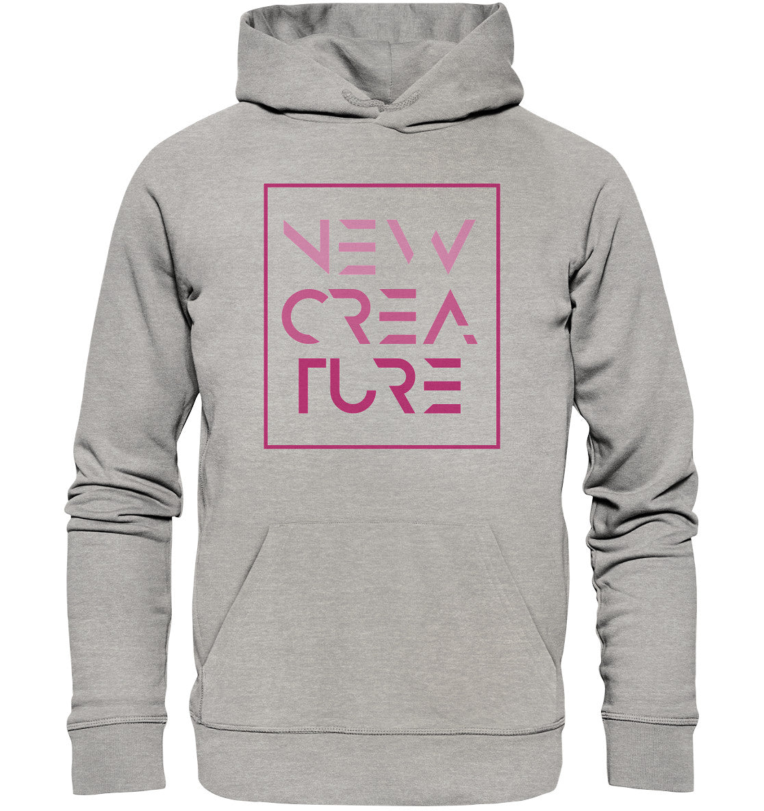 2.Kor 5,17 - New Creature Design Pink - Organic Basic Hoodie