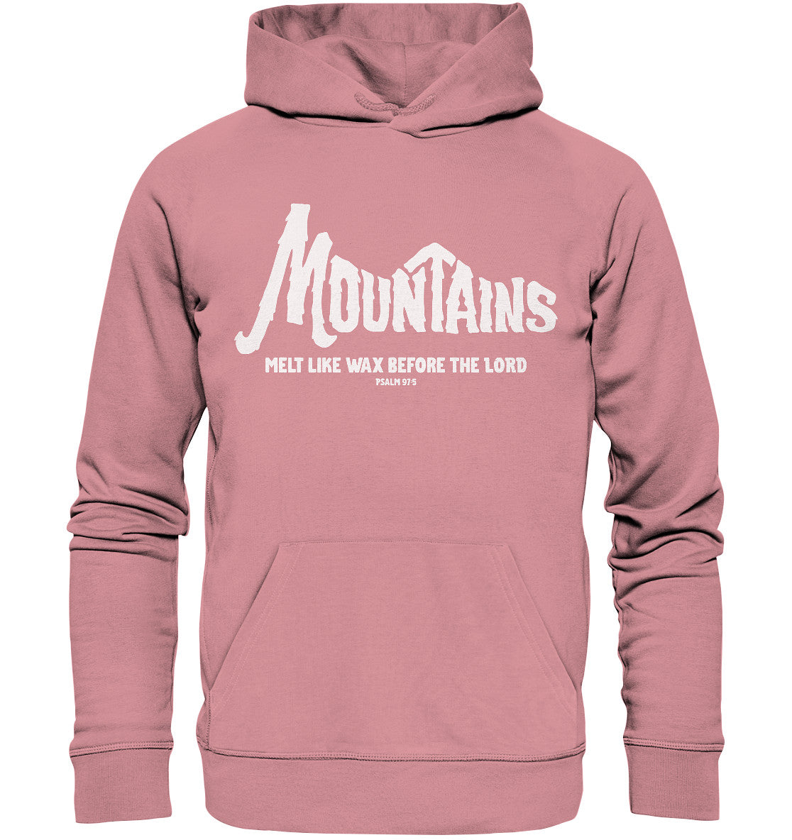 Ps 97,5 - Mountains (2) - Organic Basic Hoodie