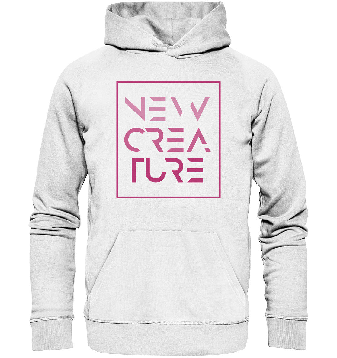 2.Kor 5,17 - New Creature Design Pink - Organic Basic Hoodie