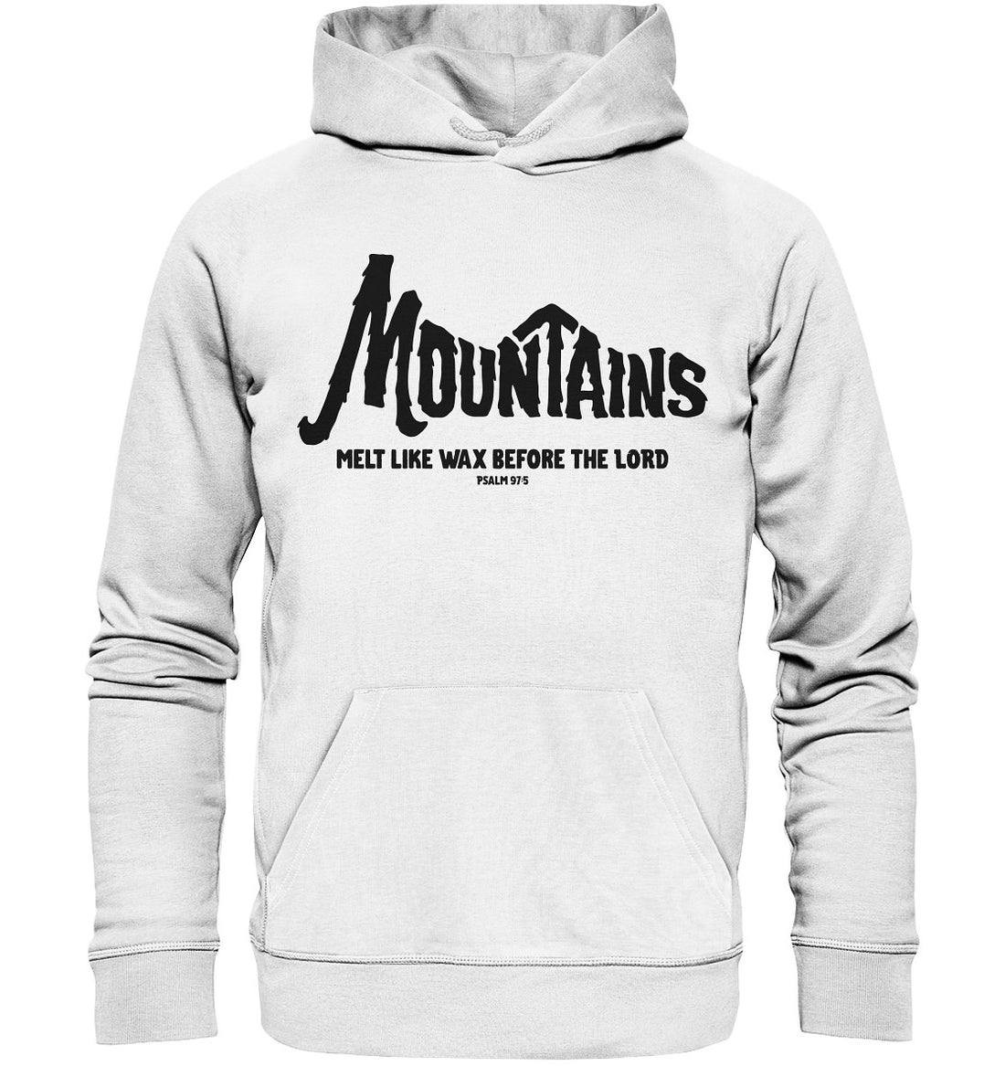Ps 97,5 - Mountains (2) - Organic Basic Hoodie