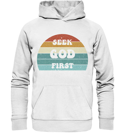 Mt 6,33 - Seek God First - Organic Basic Hoodie